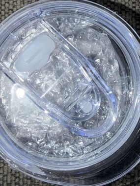 Clear Acrylic Tumbler Lid with Slide Closure